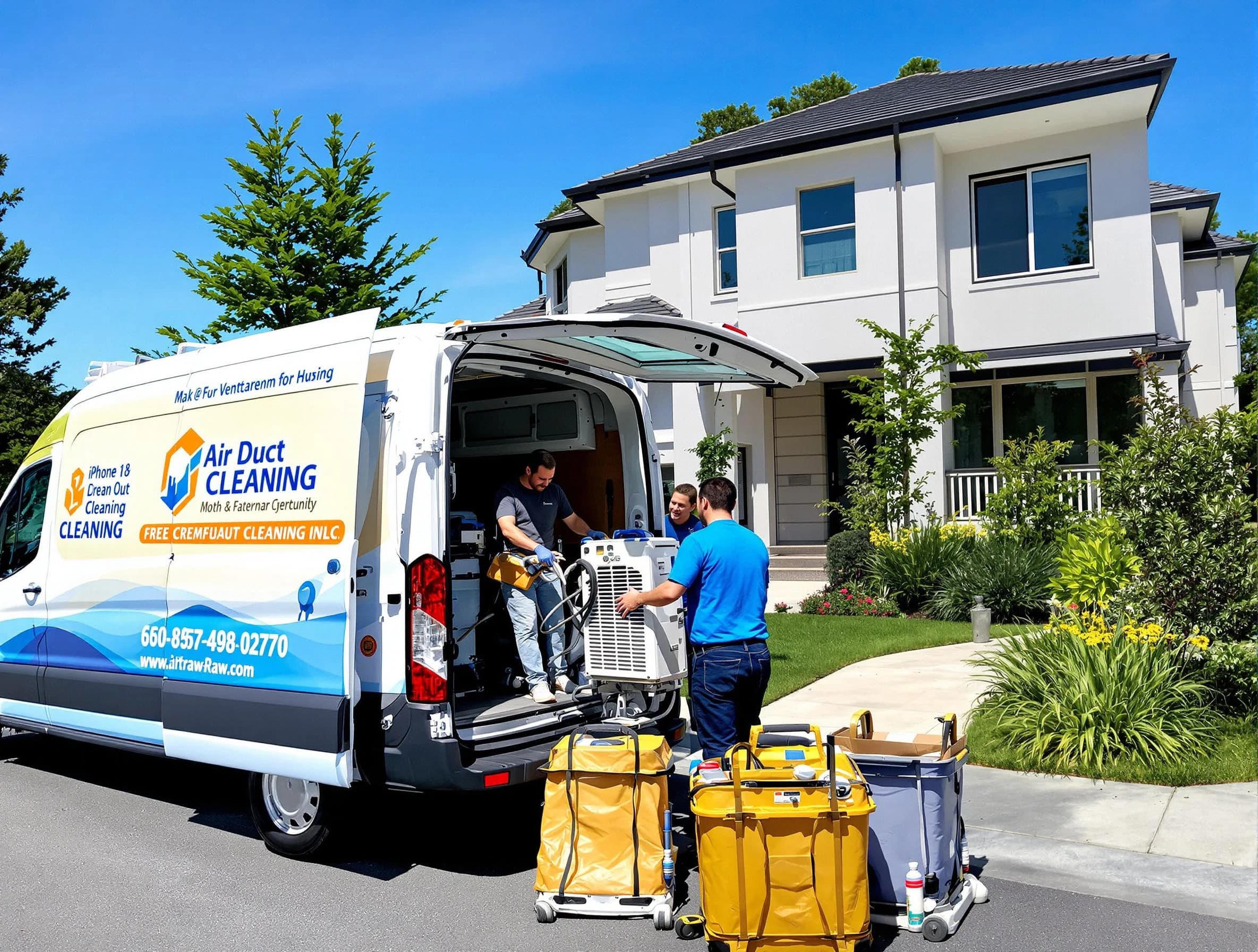 Gloucester Air Duct Cleaning technician performing professional air duct cleaning in Gloucester