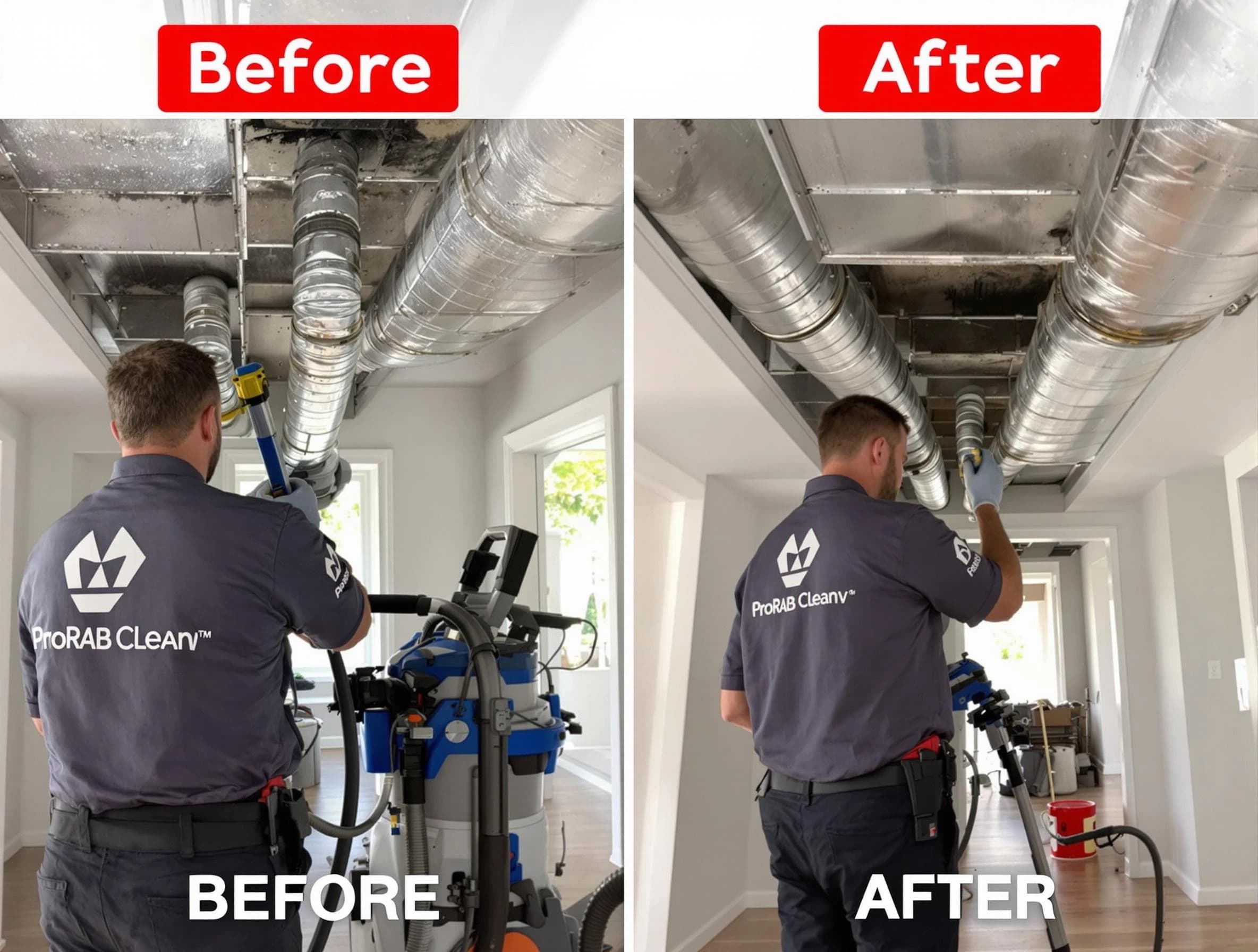 Gloucester Air Duct Cleaning expert performing thorough residential duct cleaning in a Gloucester home
