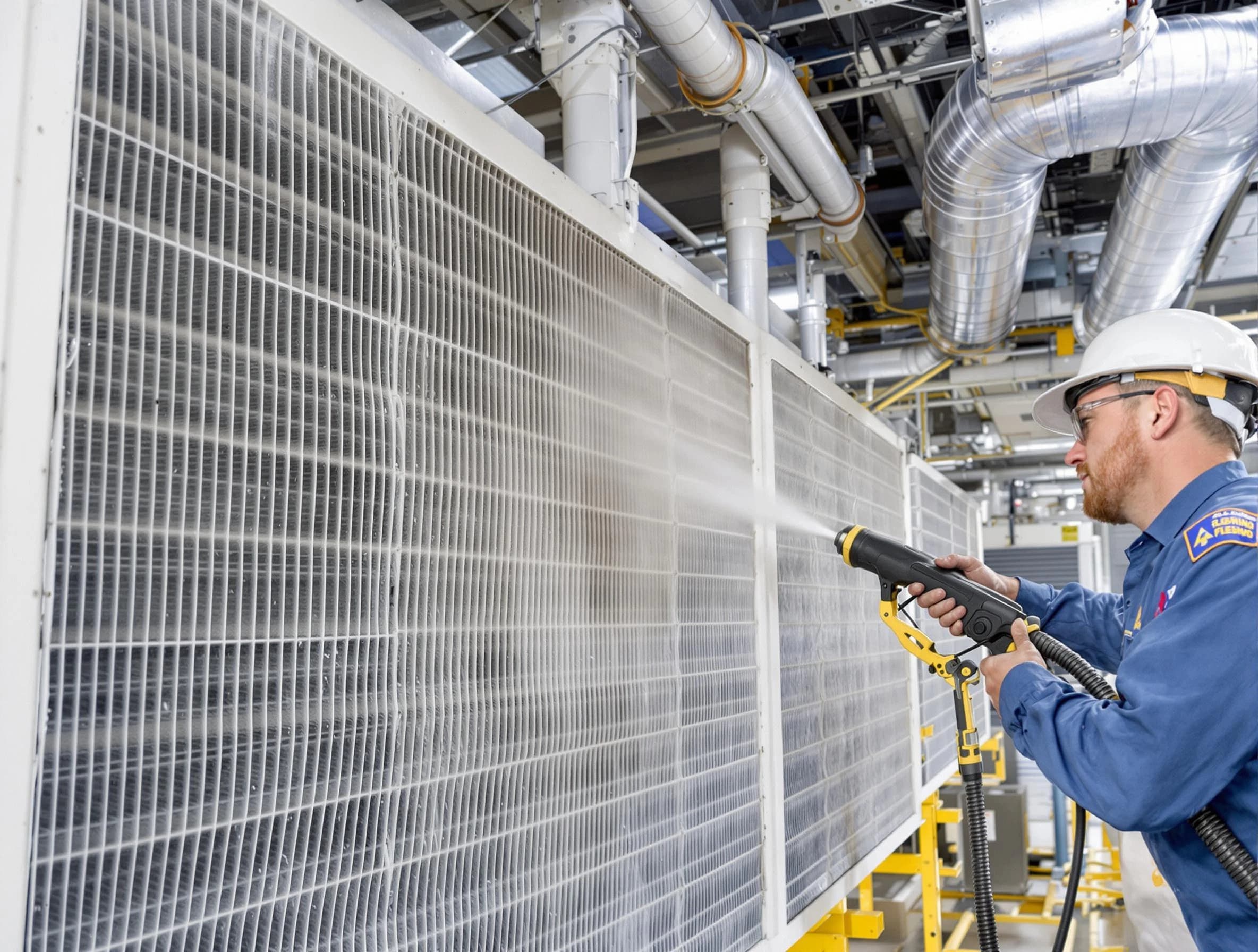 Professional commercial coil cleaning by Gloucester Air Duct Cleaning in Gloucester