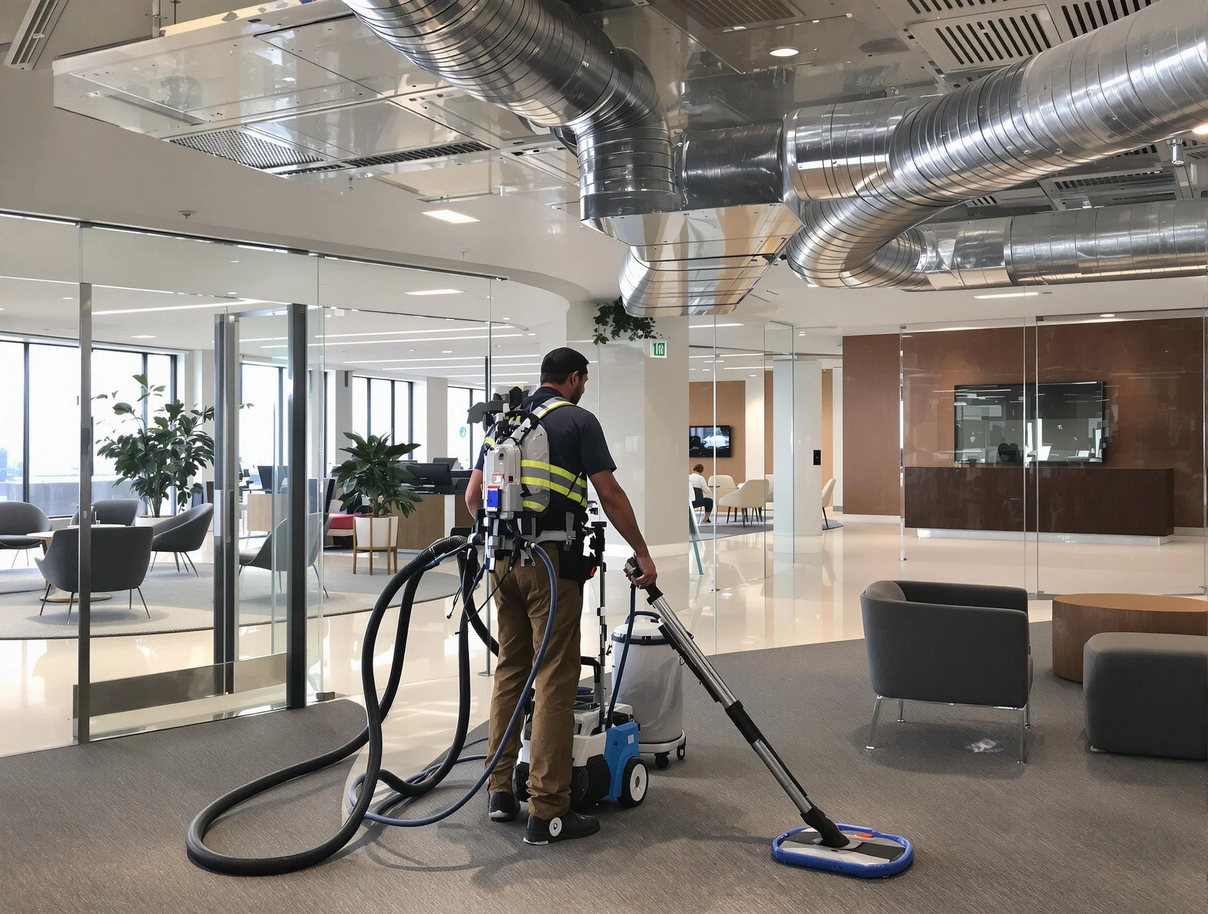 Commercial duct cleaning service by Gloucester Air Duct Cleaning in Gloucester